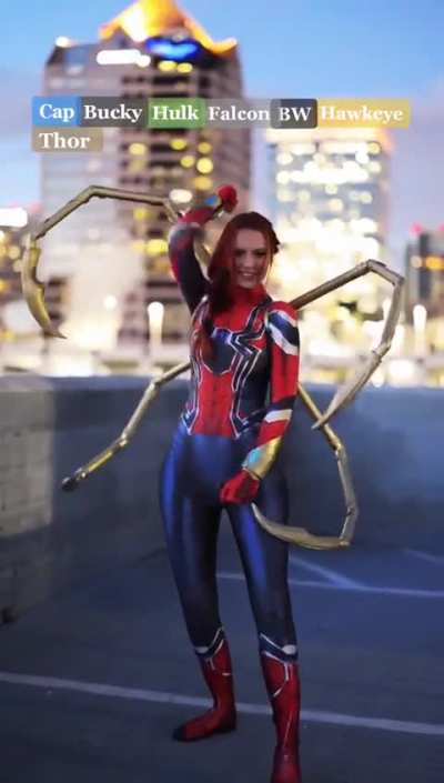 Hero pose.