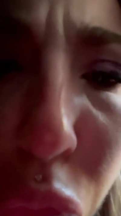 (NSFW) Spit Queen at it again with: Your balls POV.