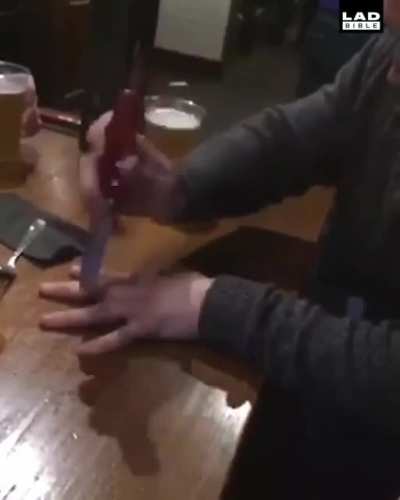 That's kinda cheating, his palm wouldn't hurt