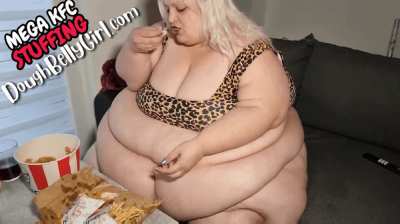 14 MIN OF PURE GLUTTONY ARE NOW AVAILABLE TO ALL SUBS ON WWW.DOUGHBELLYGIRL.COM