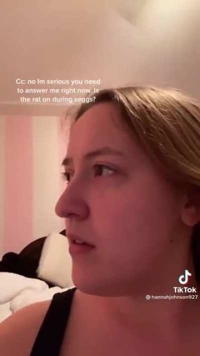 The rat stays on during sex