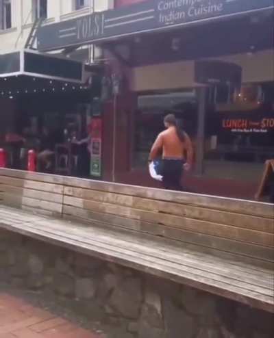HMFT after walking up like a tough guy