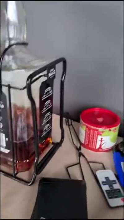 To pour a glass of whiskey