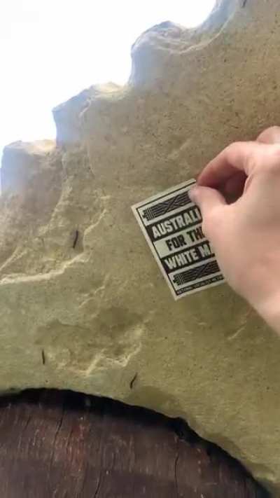If you have a spare five minutes and are close to Westgate Park, it&rsquo;s absolutely littered with this shit&hellip; We took down around 30 various nazi stickers this morning.