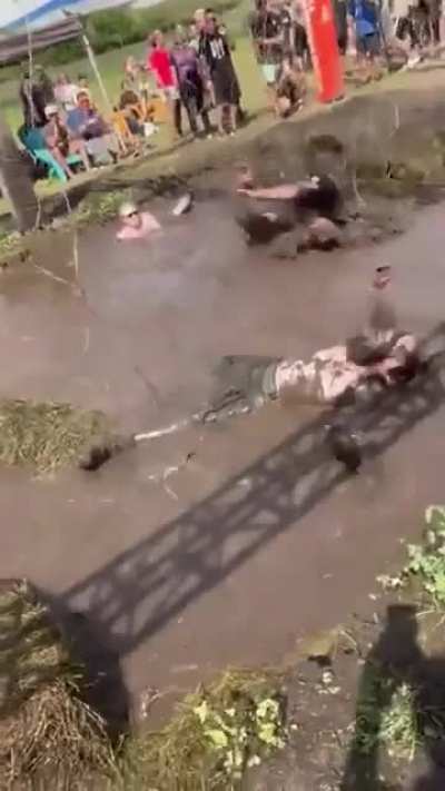 to storm through a Tough Mudder's electroshock obstacle