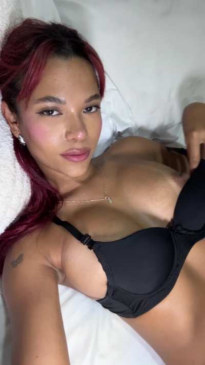 Revealing my hard latina nipples for you 