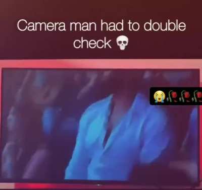 “Cameraman had to double check”