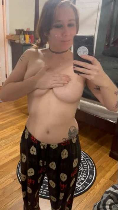 Playing with my tits before bed makes me so horny [OC]