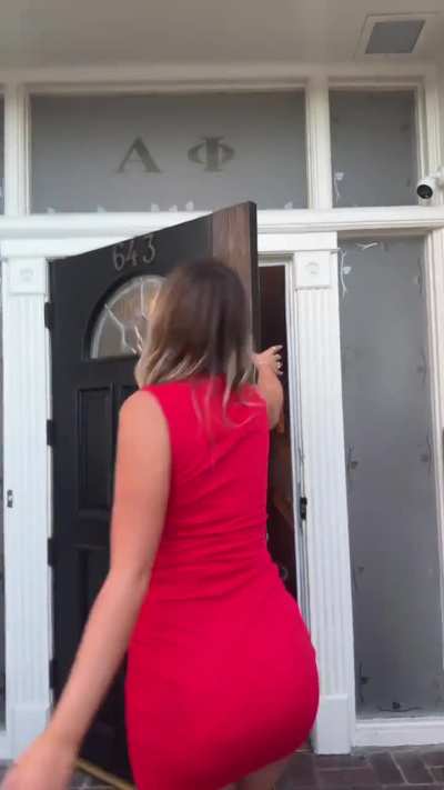 red dress