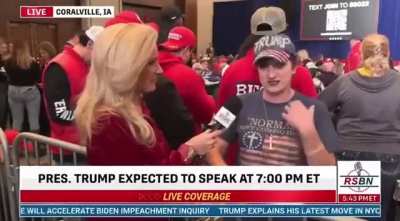 Trump supporter: "Trump is a Godly man. He&rsquo;s working for God. He really cares about us. He cares about what happens to us. He didn&rsquo;t come in there because he wanted money. He is actually working for God &amp;amp; wants to help us, and God is on his side."