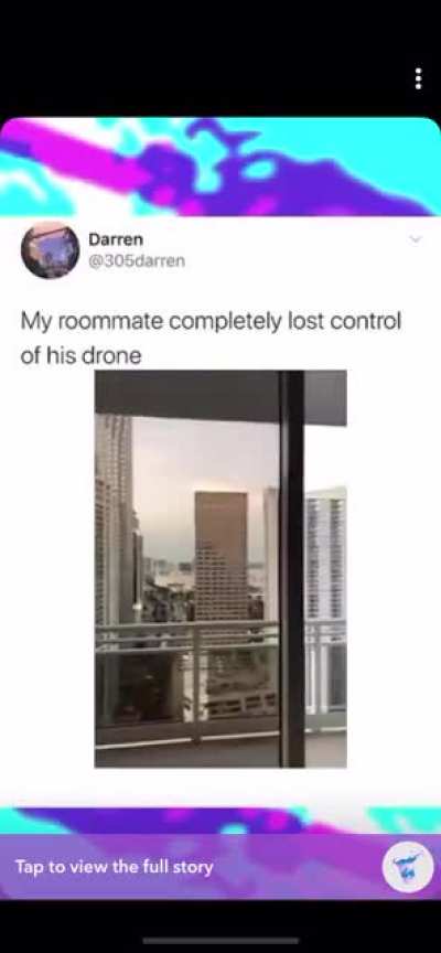 Why you always use proper safety with a drone.