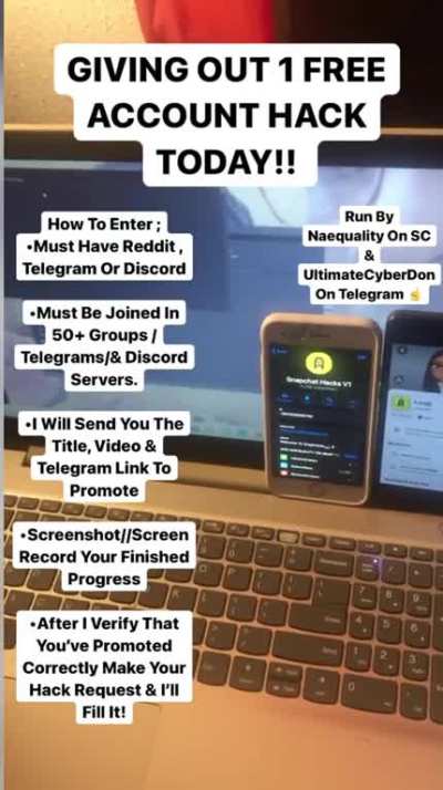 THANK YOU GUYS FOR 50K MEMBERS ON TELEGRAM!! TO THANK EVERYONE WE&rsquo;RE GIVING OUT A FREE HACK TO ANYONE WHO CAN PROMOTE US ACROSS REDDIT, TELEGRAM, DISCORD &amp;amp; MORE 50 TIMES. HIT @UltimateCyberVendor ON TELEGRAM FOR INSTRUCTIONS 🗣‼️
