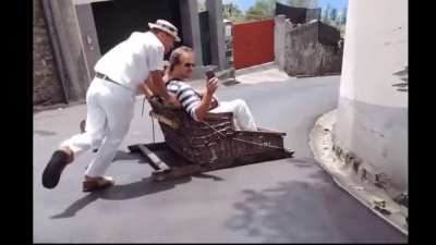 Sliding down the hill in comfortable style