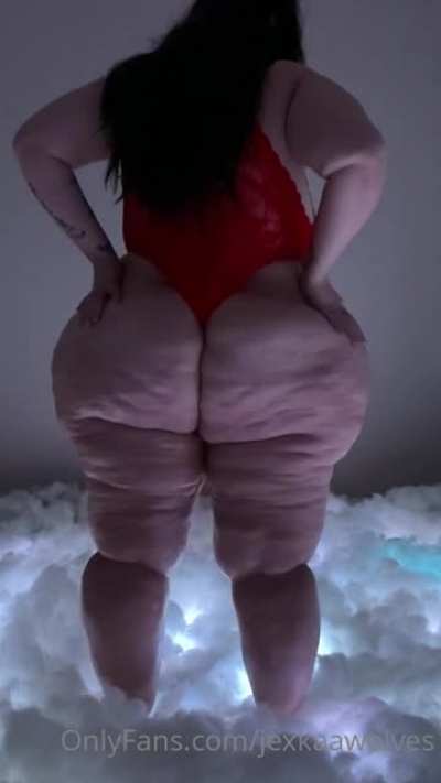 Giant ass in red