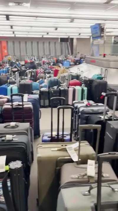 This is what the Denver airport looked like Christmas morning after all of the flight delays&hellip;