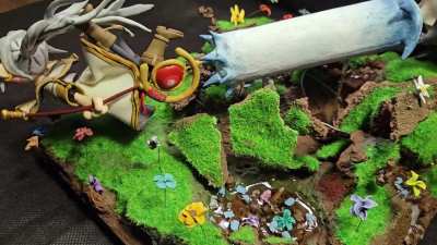 [OC] I made a Frieren Diorama from scratch - Frieren rolling 1 - Critical Failure