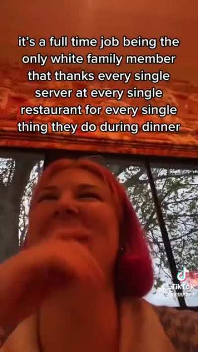 Chick who thinks her family&rsquo;s disregard for the feelings of servers has to do with their whiteness