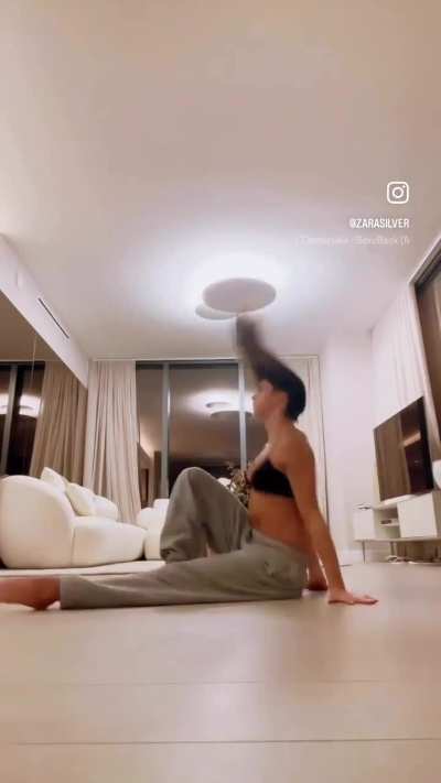 Limbering up before your girl comes over