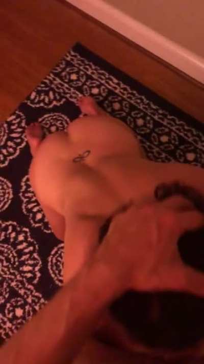 When I get throat fucked I can&rsquo;t help choking and gagging but I stay on that cock with some help. Link with sound in 1st comment.