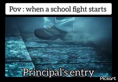 when a school fight starts