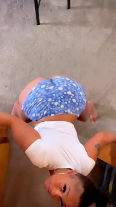 Look down on it