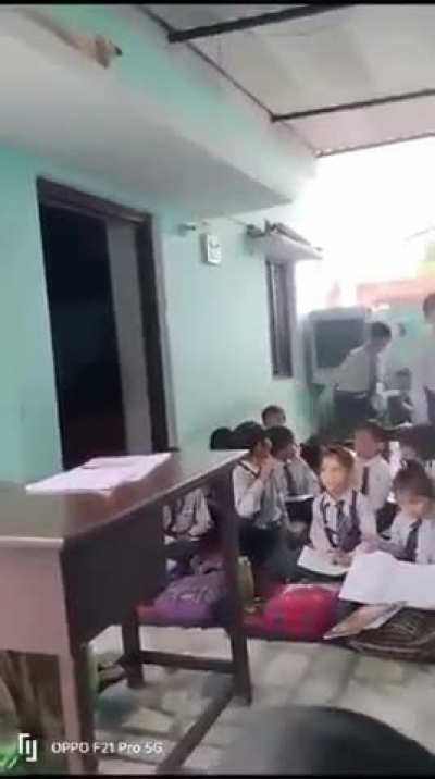 Tripta Tyagi, a teacher from Neha Public school in Muzaffarnagar, Uttar Pradesh is seen allegedly telling other students to hit a seven-year old Muslim student