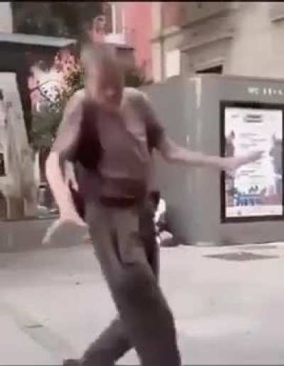 He moves with the grace of a water nymph.