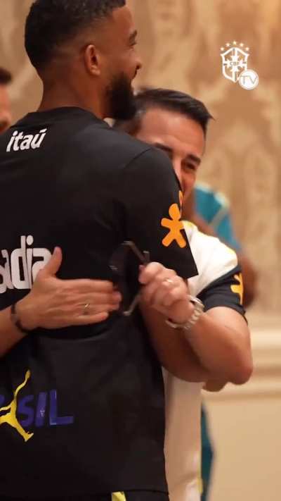 JP and Santos arrived at Orlando for the Sele&ccedil;&atilde;o games