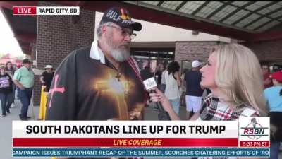 Brainwashed MAGA cultist says "Trump doesn&rsquo;t need the money, he doesn&rsquo;t need the glory. He doesn&rsquo;t need to be doing this. He&rsquo;s doing it because he loves the country. This country is built on Christ. We need to get back to that."