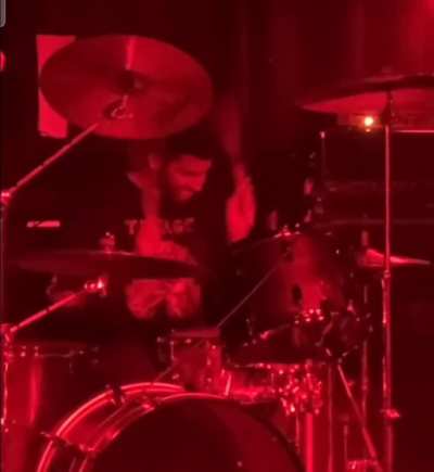 My friend &amp; I opened for Body Void as a noise trombone / drum duo :)