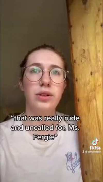 So rude Ms. Fergie!
