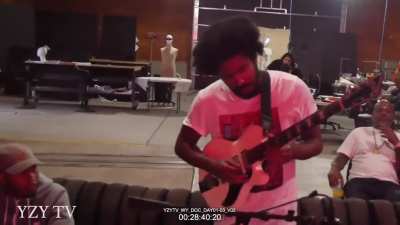 Donda "Alien" with SWEET guitar 😛👽🎸 (YZYTV WY Doc)