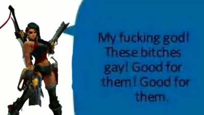 Samira spawning into the game seeing she's against Varus and Leona
