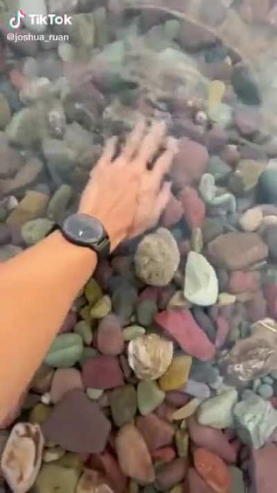 Glacier water do be cold