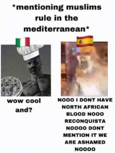 spaniards, join italy into embracing berber heritage 🤲🏿☝🏿👱🏿&zwj;♂️ 