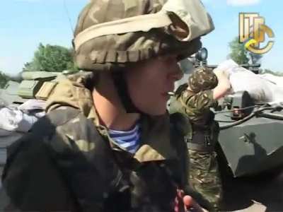 Additional footage of Ukrainian BTRs, infantry, and mortars clashing with "Separatist" forces near Sloviansk - 2014