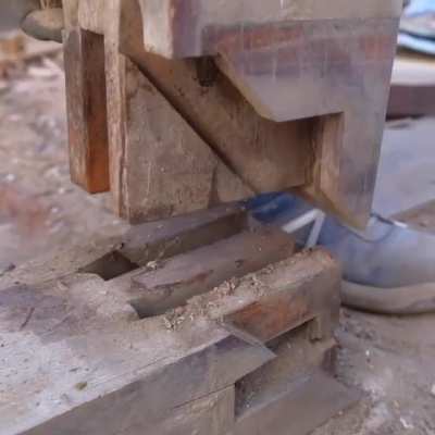 This joint found while taking apart a 92 yr old house.