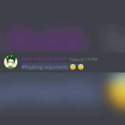 An argument on a discord server I'm in