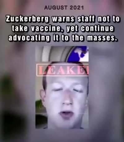 Skepticalscribe here is the Zuckerberg video. Sorry, no link. 🦍