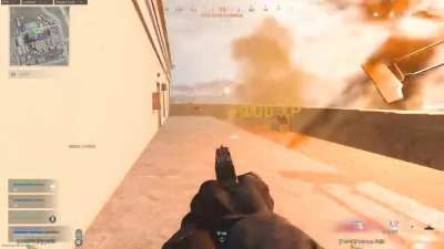 Chopper vs. pistol had to improvise