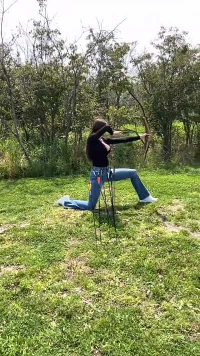 Rachel| Flipping &amp; Shooting Arrow| IG| August 2023
