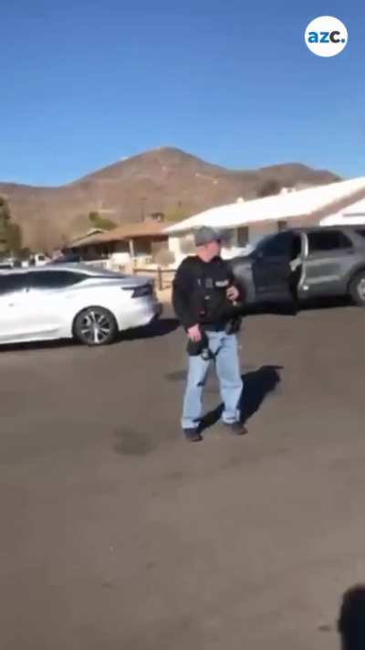 ICE using flash bang grenades and armored vehicles to arrest a 61 year old man - Arizona