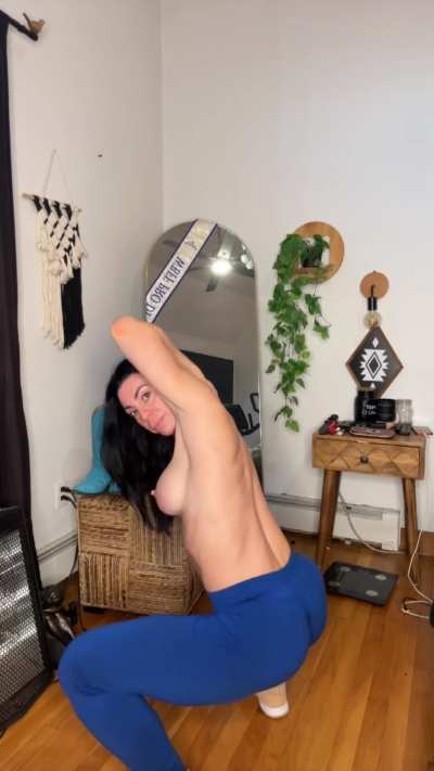 How's the booty looking after a squat set?