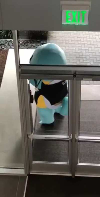 Squirtle can&rsquo;t get in the building