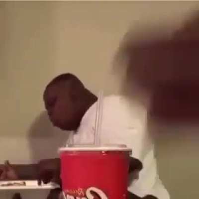 Man literally gained weight during meal