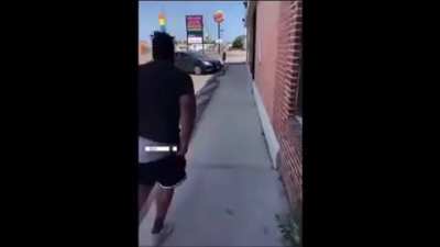 Baby father jumped into baby mother car and it went downhill