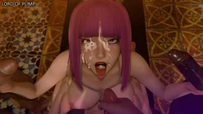 Oboro's gangbang Part2 (Lord of Pump)[Taimanin Asagi]