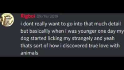 Imagine saying that furries should seek mental help even though you admitted you're sexually attracted to dogs