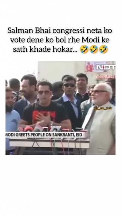 apna neta kaisa ho &acirc;&brvbar; salmon bhoi jaisa ho . !! Please no comments about politics or religion !!
