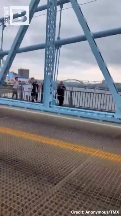 Cops were caught on camera beating anti-ICE protesters on the Ohio&ndash;Kentucky state line bridge; then dragging them off in zip-ties.